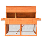 Conejera de madera maciza de pino y abeto 152x128x108 cm