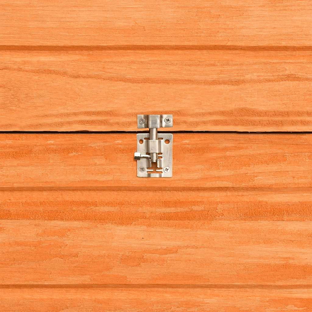 Conejera de madera maciza de pino y abeto 152x128x108 cm
