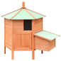 Solid wood chicken coop pine and fir 126x117x125 cm