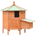Gallinero madera maciza pino y abeto 126x117x125 cm