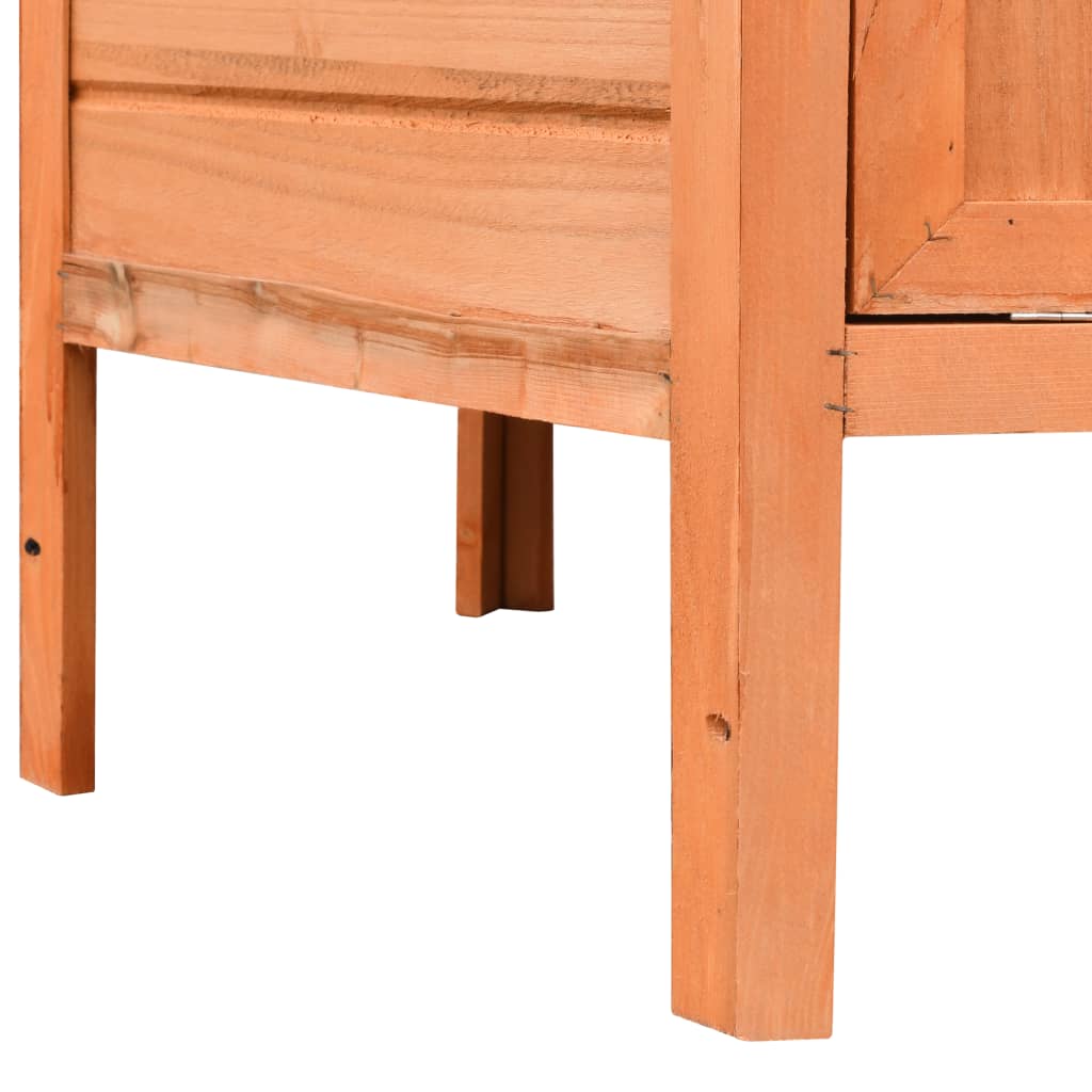 Gallinero madera maciza pino y abeto 126x117x125 cm
