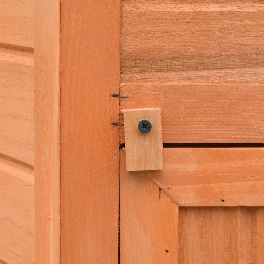 Gallinero madera maciza pino y abeto 126x117x125 cm