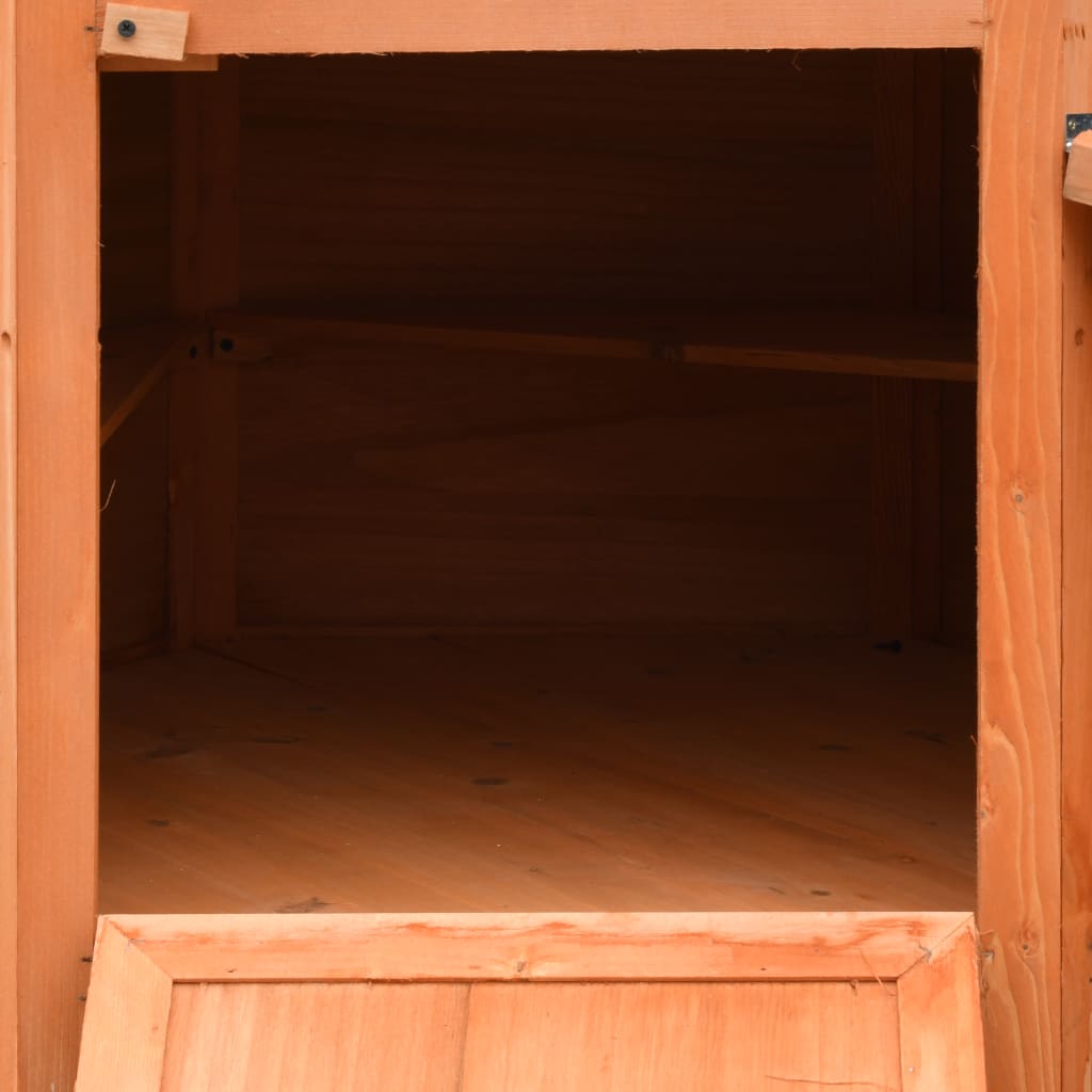 Gallinero madera maciza pino y abeto 126x117x125 cm