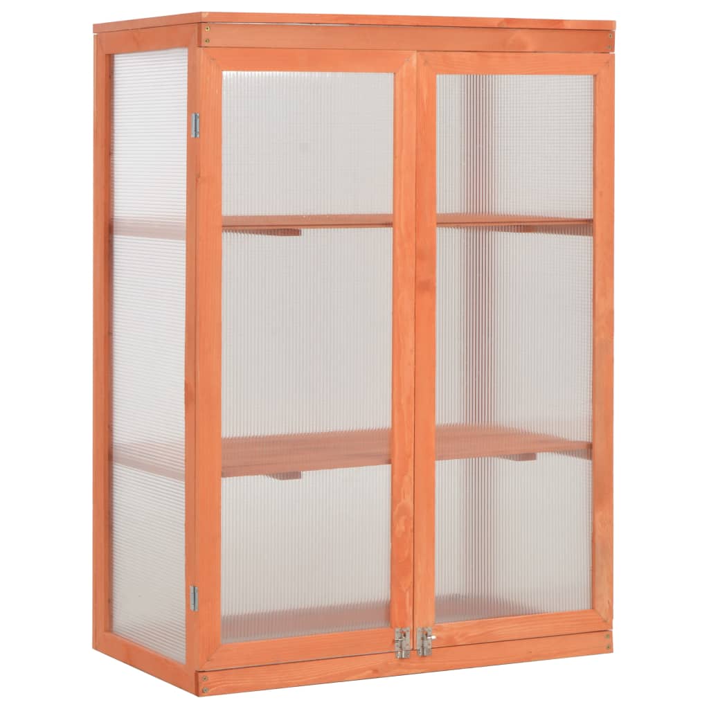 Invernadero de madera 100x50x34 cm