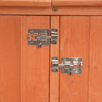 Caseta de almacenamiento de jardín de madera 128x42x91 cm