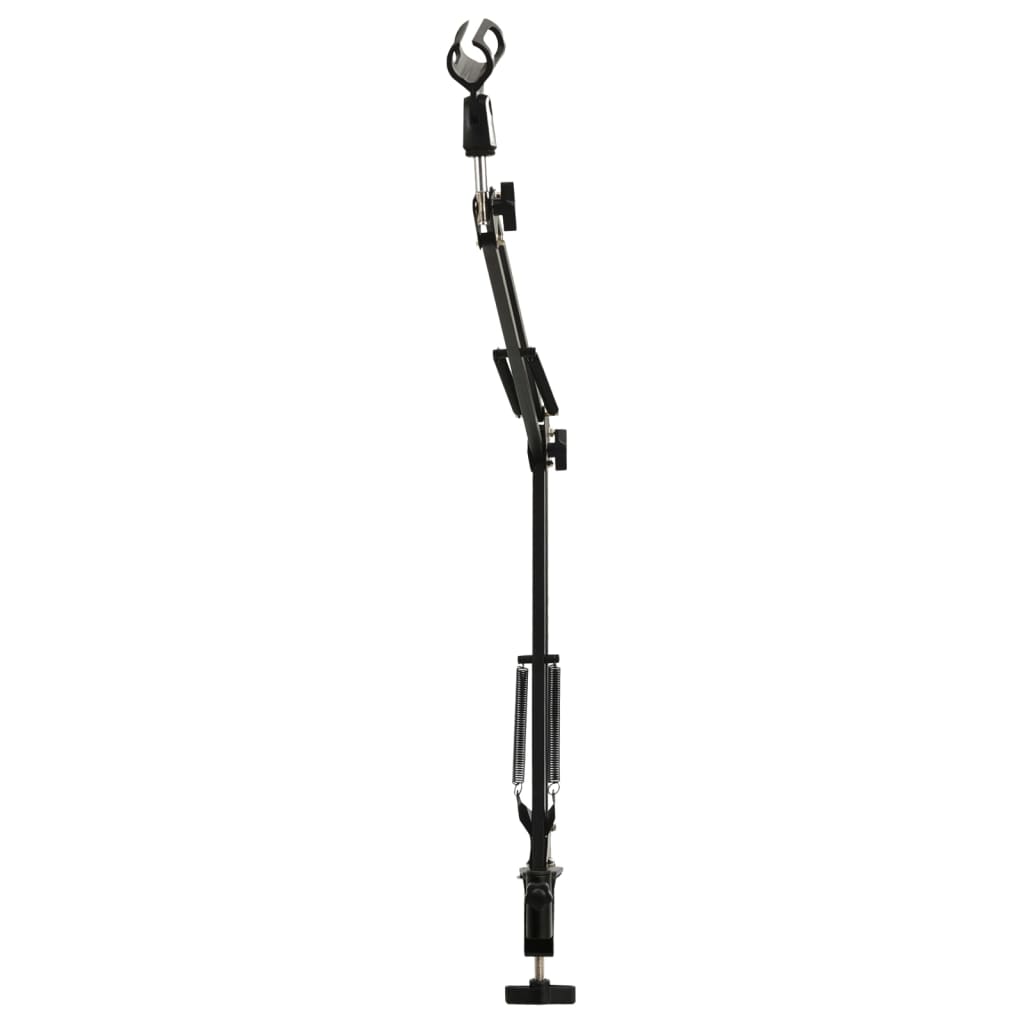Soporte de micrófono para mesa acero negro
