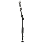 Soporte de micrófono para mesa acero negro