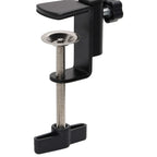 Soporte de micrófono para mesa acero negro