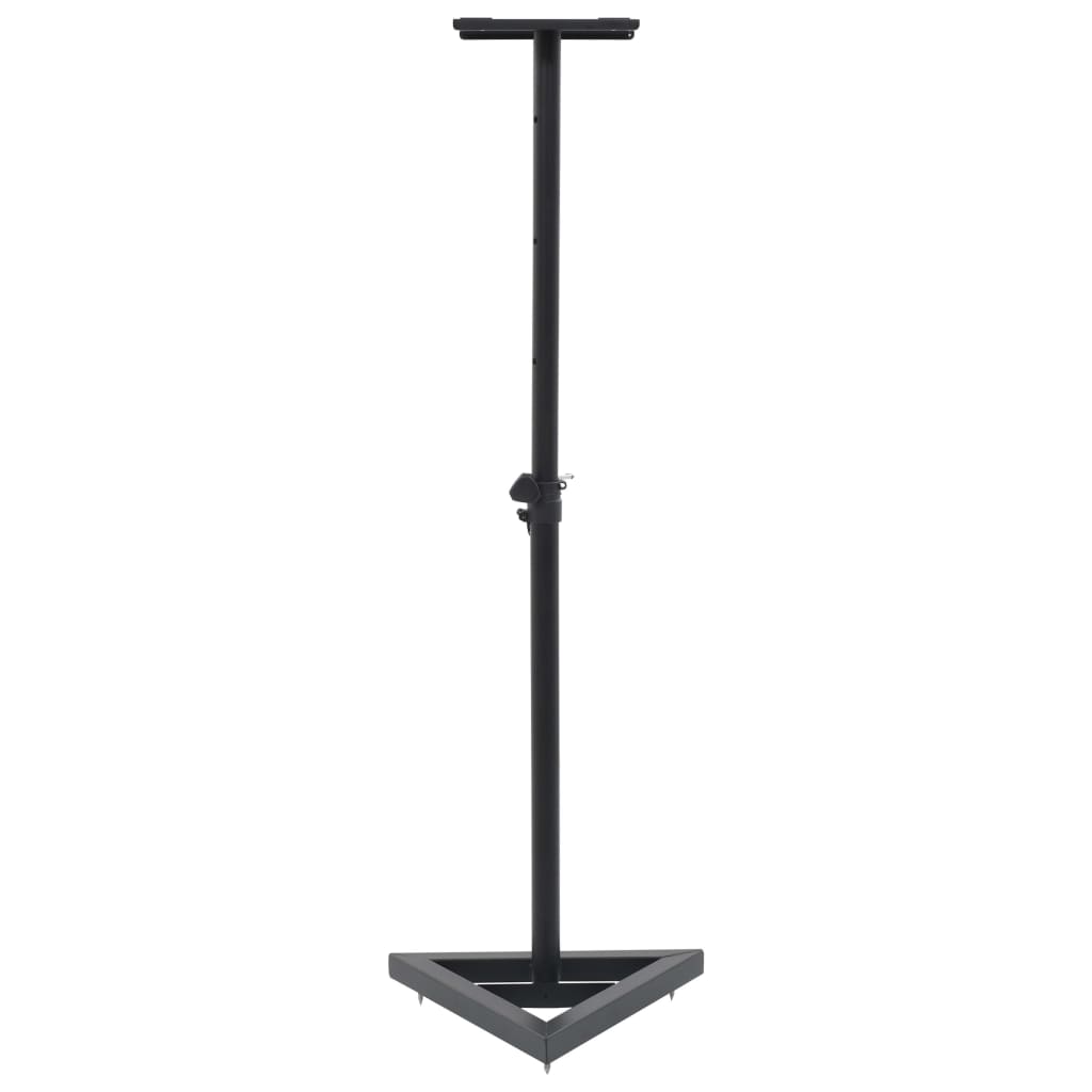 Soportes para altavoces de estudio 2 unidades acero negro