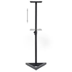 Soportes para altavoces de estudio 2 unidades acero negro