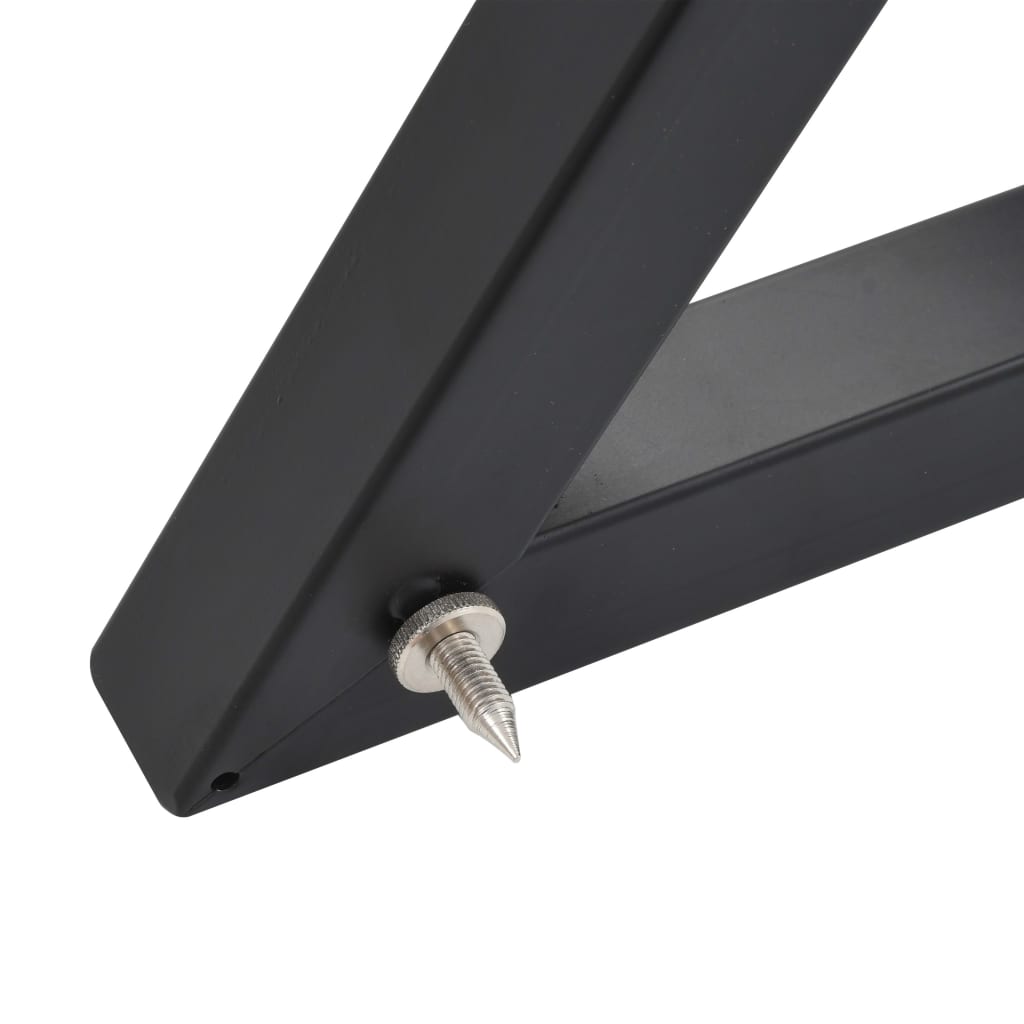 Soportes para altavoces de estudio 2 unidades acero negro