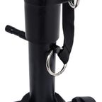 Taburete de tambor ajustable redondo negro