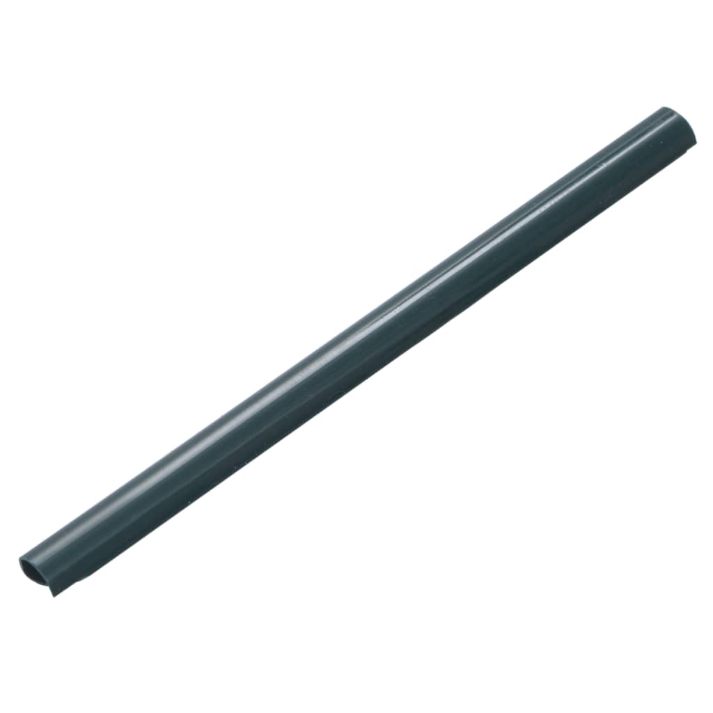 Clips para malla de jardín 100 unidades PVC gris antracita