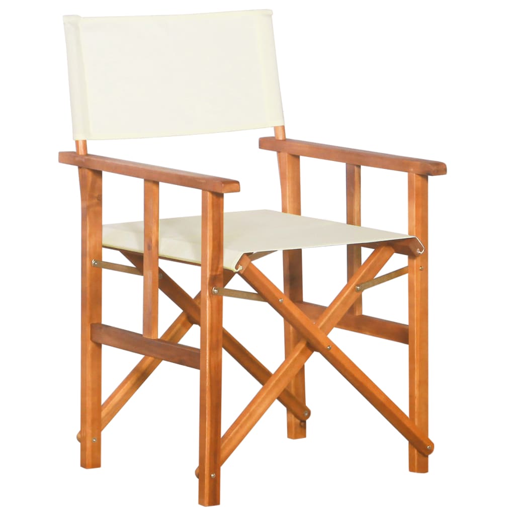Silla de director madera maciza de acacia