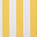 Toldo plegable de operación manual 300 cm amarillo y blanco