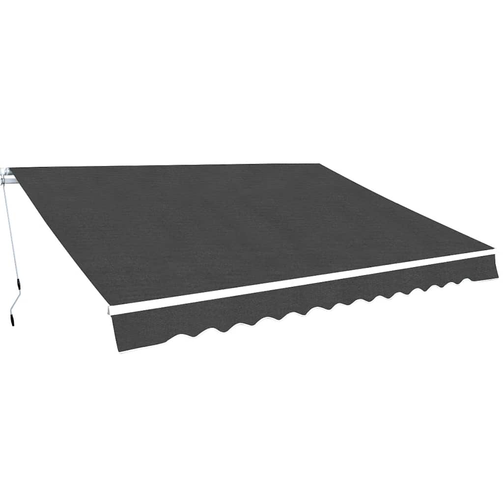 Toldo plegable de operación manual 300 cm amarillo y blanco