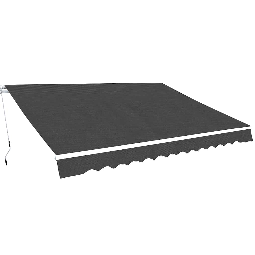 Toldo plegable de operación manual 300 cm amarillo y blanco
