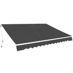 Toldo plegable de operación manual 300 cm amarillo y blanco