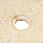 Lavabo de mármol crema 40x12 cm