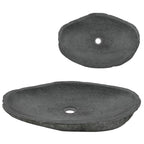 Lavabo de piedra de río ovalado 60-70 cm