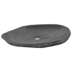 Lavabo de piedra de río ovalado 60-70 cm
