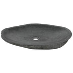 Lavabo de piedra de río ovalado 60-70 cm