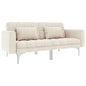 Blue fabric sofa bed