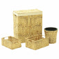 Water hyacinth 4-piece bathroom set