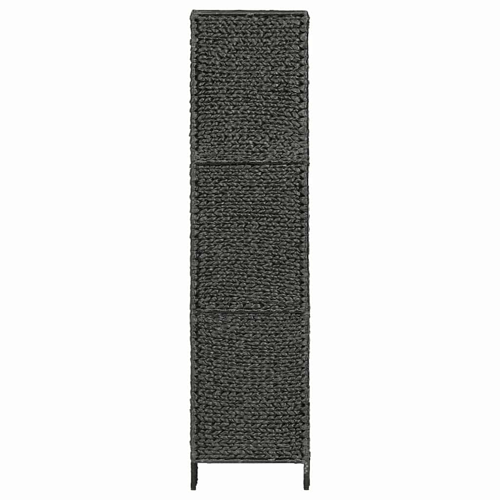 Biombo divisor 4 paneles jacinto de agua negro 154x160 cm