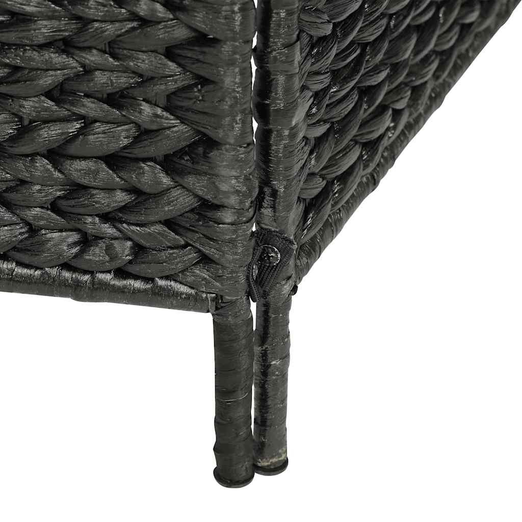 Biombo divisor 4 paneles jacinto de agua negro 154x160 cm