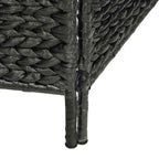 Biombo divisor 4 paneles jacinto de agua negro 154x160 cm