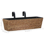 Conjunto de jardineras 2 unidades jacinto de agua
