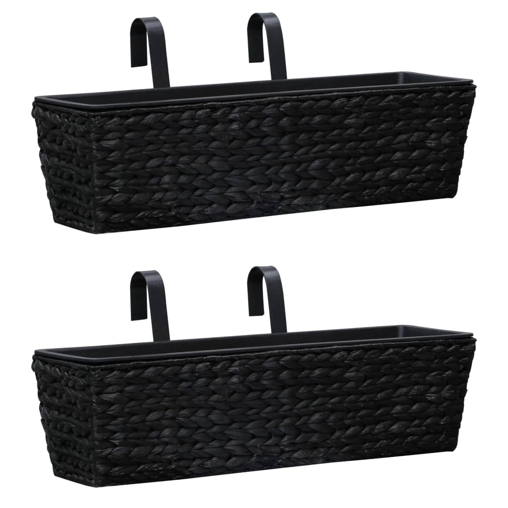 Set of 2 water hyacinth planters