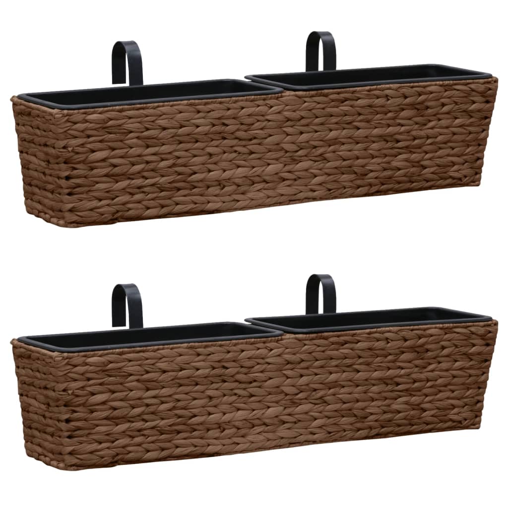 Jardineras 2 unidades jacinto de agua marrón