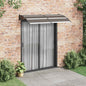 Toldo para porta em PC preto 120x100 cm