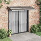 Toldo para porta em PC preto 120x100 cm
