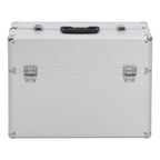 Caja de herramientas aluminio plateado 47x36x20 cm