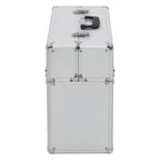 Caja de herramientas aluminio plateado 47x36x20 cm