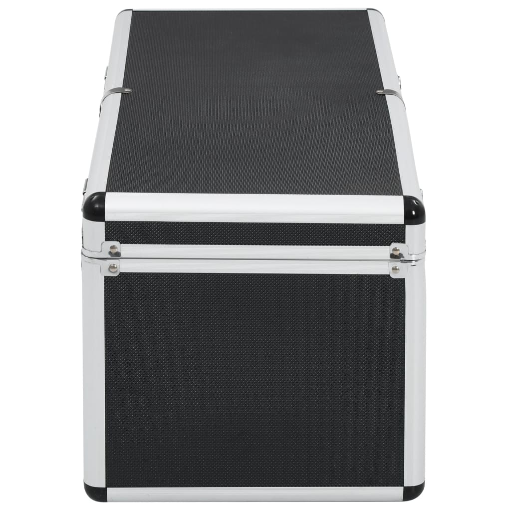 Cajas de almacenamiento 2 unidades aluminio negro