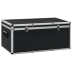 Cajas de almacenamiento 3 unidades aluminio negro