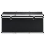 Cajas de almacenamiento 3 unidades aluminio negro