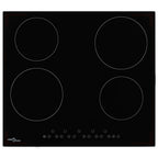 Placa vitrocerámica 4 quemadores control táctil 6000 W
