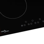 Placa vitrocerámica 4 quemadores control táctil 6000 W