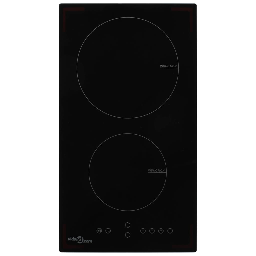 Placa de inducción con 2 quemadores control táctil 3500 W