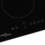 Placa de inducción con 2 quemadores control táctil 3500 W