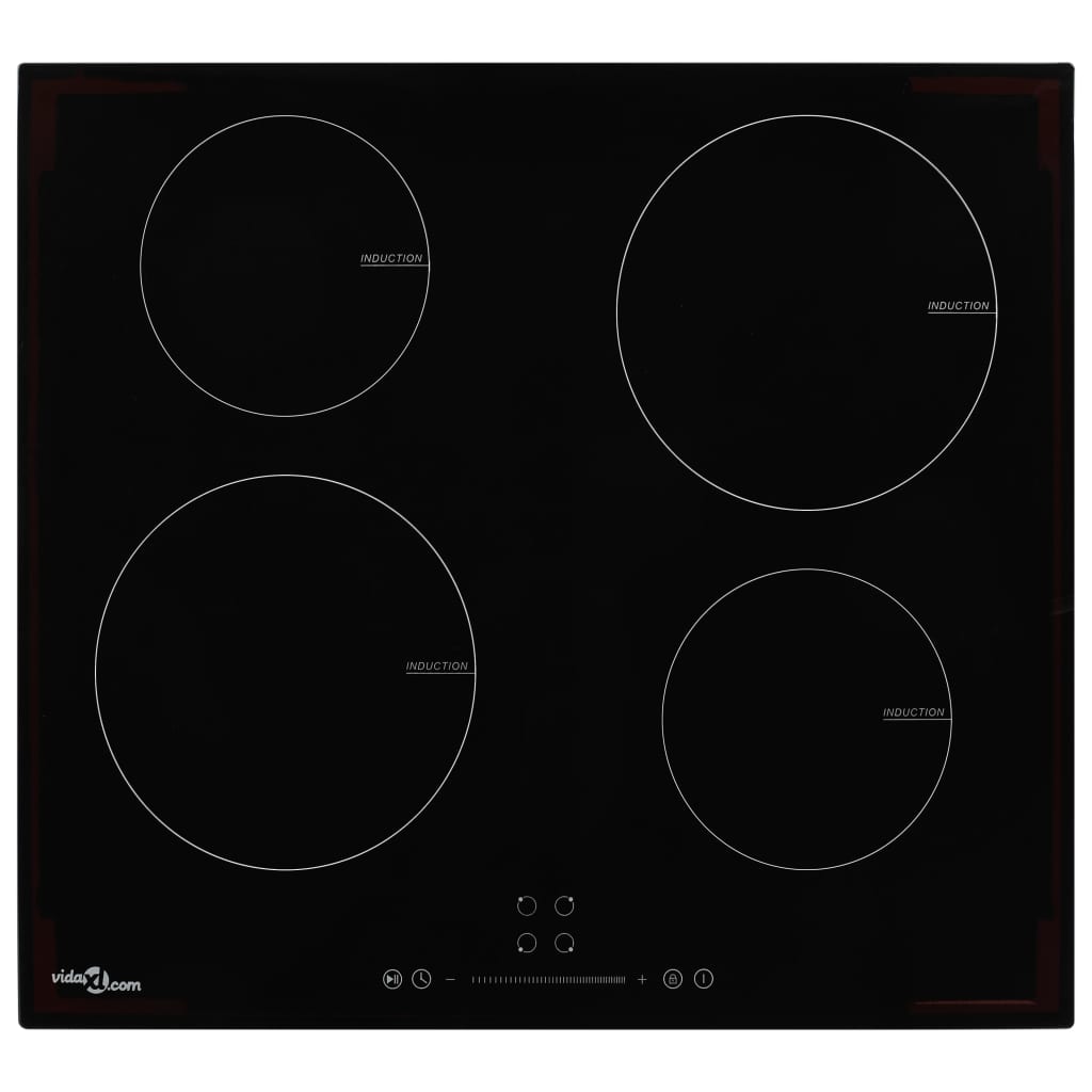 Placa de indução com 2 queimadores controlo tátil 3500 W