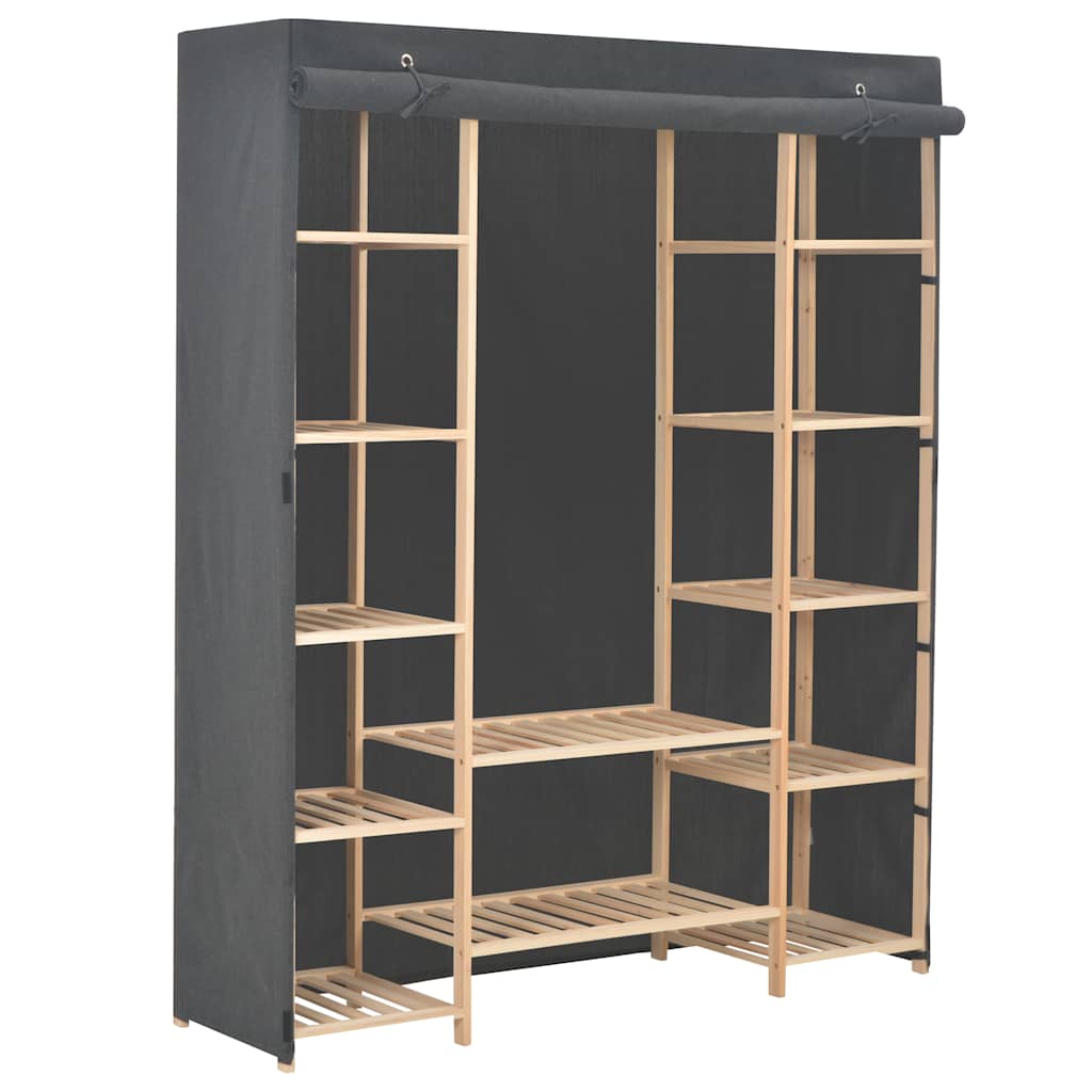 Armario de ropa de 3 niveles 110x40x170 cm