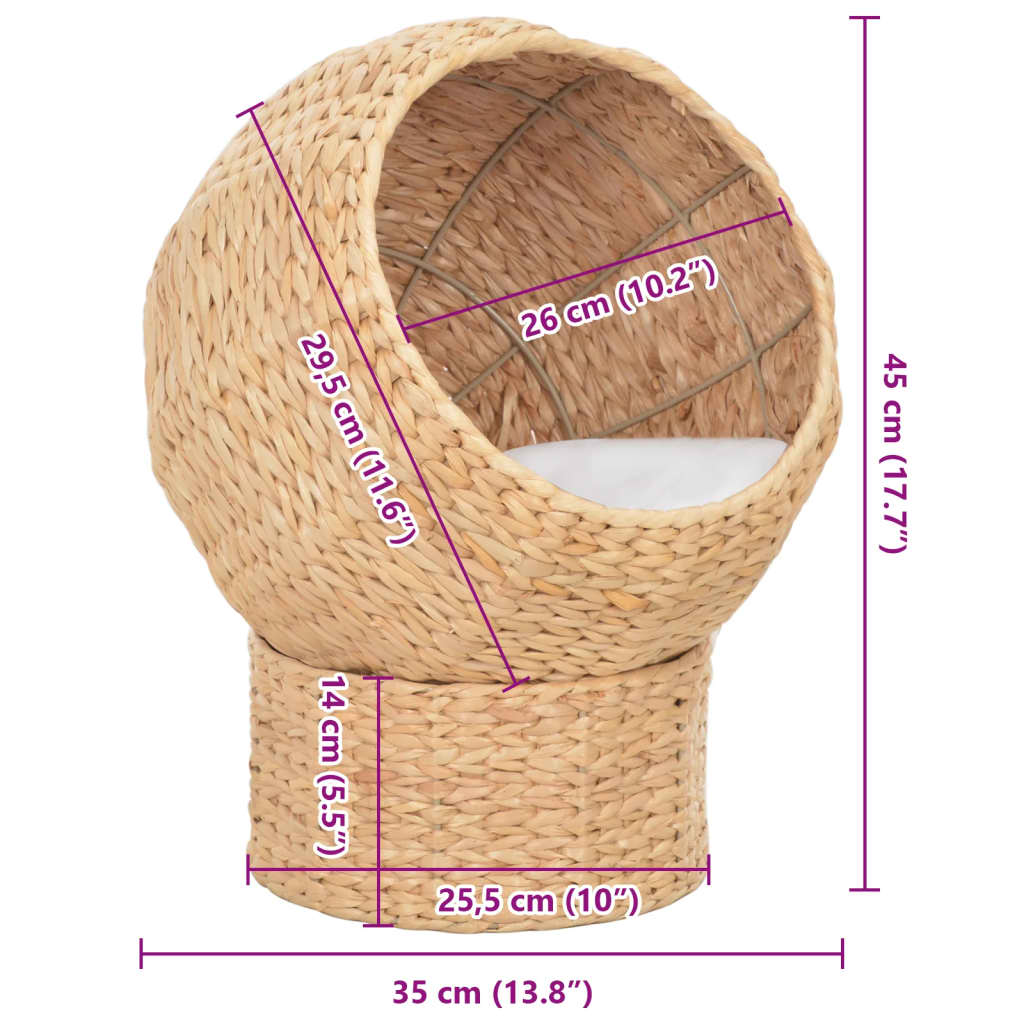 Cesta para gatos de hierba marina