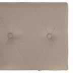 Taburetes de almacenamiento 3 piezas beige de tela