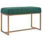 80 cm beige velvet bench